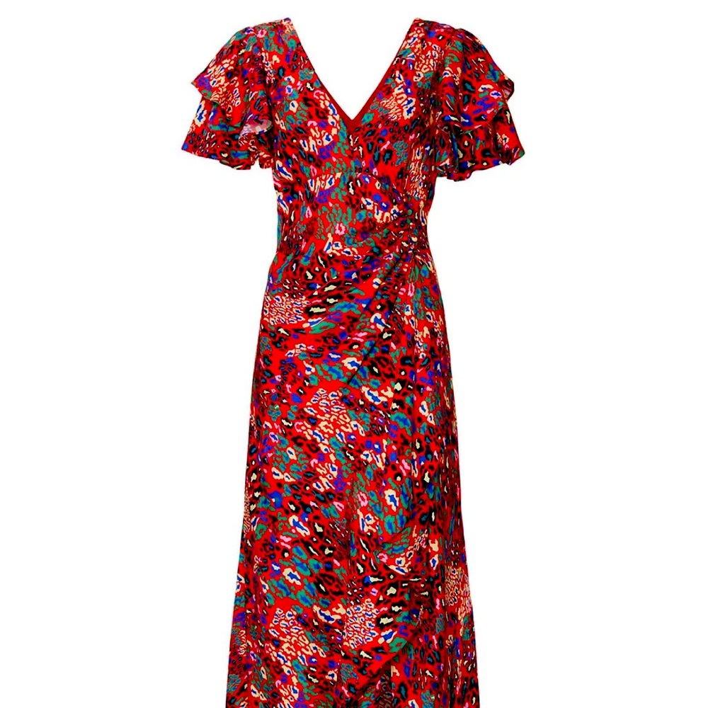 Tanya Taylor Clementine Dress in Leopard